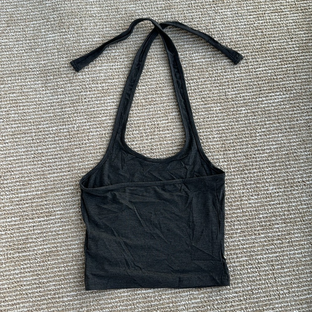 Dark grey halter top - Picture 1 of 2